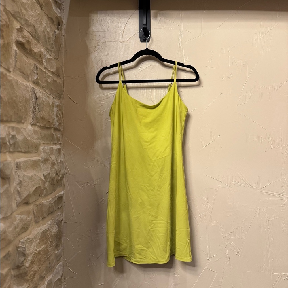🍋 Abercrombie & Fitch Chartreuse Lime Traveler dress